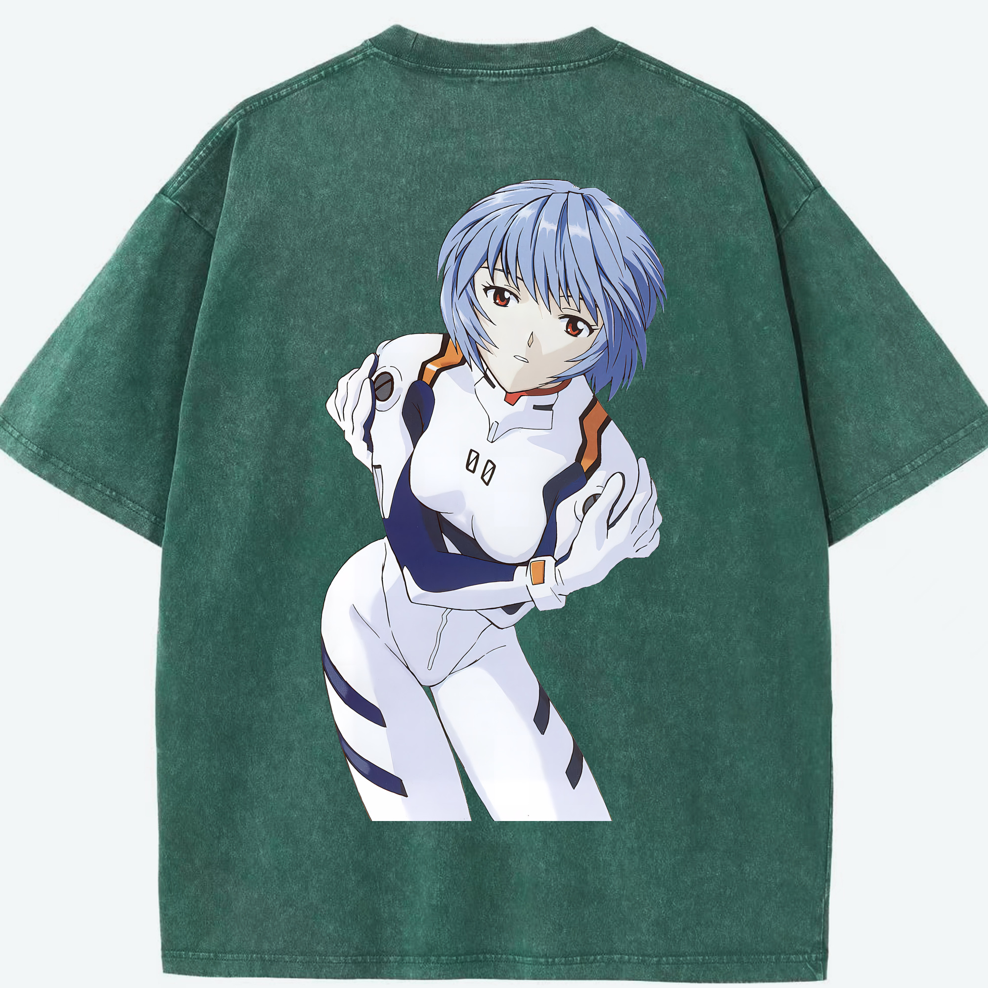 （画像用） EVA 新世紀エヴァンゲリオン 綿100% ヴィンテージ風 半袖Tシャツ（背面プリント）